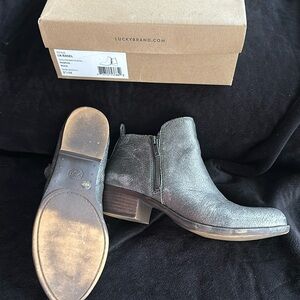 Lucky Basel leather booties